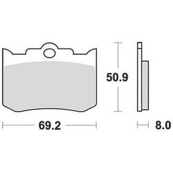 TRW FDB2040ST Brake Pad Mcb653RQ