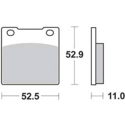 TRW Organic Allround MCB55 Kit Pastiglie Freno