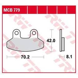 TRW Lucas Bremsbelag MCB779