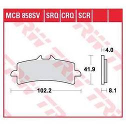 TRW Lucas Bremsbeläge Sintermetall Street MCB858SV