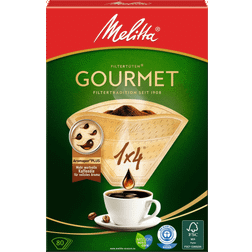 Melitta Filtertüten 1x4 Gourmet naturbraun Plus