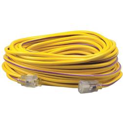 Southwire Coleman Cable 2549SW0022 100 Yellow & Purple 12/3 Outdoor Extension Cord