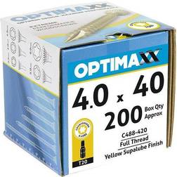 Optimaxx 40mm Torx Drive Wood Screws Box of 200 200pcs