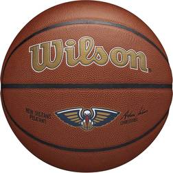 Wilson Balones de baloncesto de cuero compuesto unisex Marrón