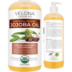 Velona Jojoba Oil USDA Certified Organic Oil