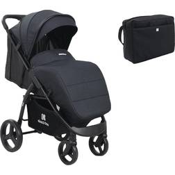 Kinderwagen Eva, verstellbar, Wickeltasche, Fußabdeckung, faltbar