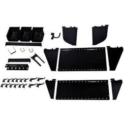 Wall Control Industrial Workstation Slotted Accessory Kit, Black