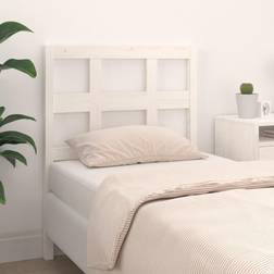 vidaXL Per Letto Bianca 95.5x4x100 cm Legno Massello Di Pino Testiera