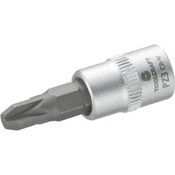 Toolcraft 816059 Krydskærv Pozidriv Topnøgle-bit-indsats PZ 3 1/4 6,3 mm