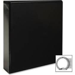 Business Source View Binder w/ 2 Inside Pockets 2' Capacity Black 09956