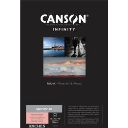 Canson Arches 88 Pure White Matte Inkjet Paper, A3+ 13 x 19 in 25 Sheet