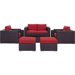 modway Convene Wicker Modular Sofa