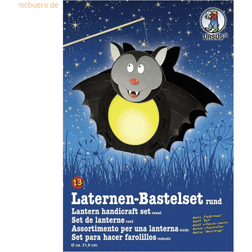 Ursus Laternen-Bastelset rund "Fledermaus"