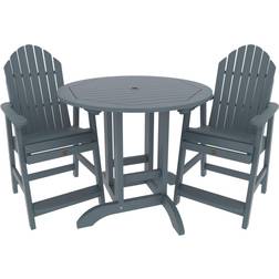 The Sequoia Commercial 3Pc Adirondack Bistro Set