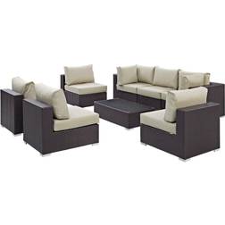 modway Convene EEI2205EXPBEISET Modular Sofa