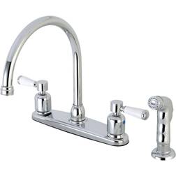 Kingston Brass Paris 8-Inch Centerset Kitchen Faucet Polished Chrome