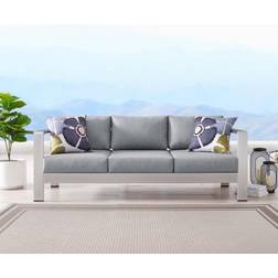 modway Shore Collection EEI-3917-SLV-GRY Outdoor Sofa