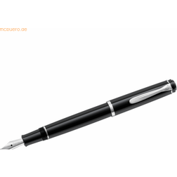 Pelikan Füllhalter Classic P205, Schwarz, Edelstahlfeder F
