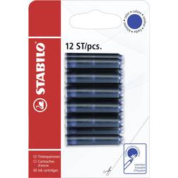 Stabilo 10 x Tintenpatrone königsblau Blister VE=12 Stück
