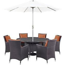 modway Convene Collection Patio Dining Set