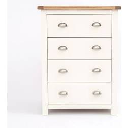 Lovere off-white 4 Petite Chest of Drawer