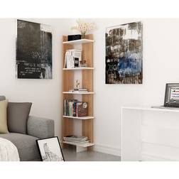 Decorotika Alica 5-Tier Modern Corner Book Shelf