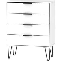 B&Q Matt White Chest of Drawer