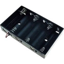 TRU Components BH-364A Batteriholder 6 R6 AA Kabel