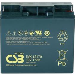 CSB Battery EVX12170 Blybatteri 12 V 17 Ah B.