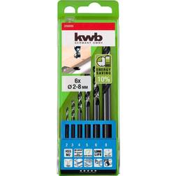 Kwb 258806 Metal twist drill bit set 6-piece 1 pcs