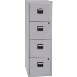 Hängeregistraturschrank »PFA« A4, einbahnig, 4 Schübe silber, Bisley Home, 41.3x132.1x40 cm