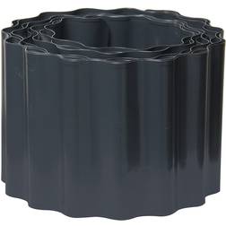 Bellissa Metall Rasenkantenband Welle Anthrazit 500x14 cm