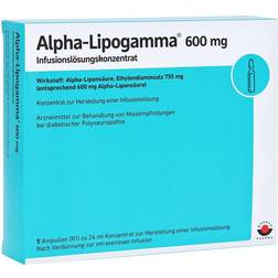 ALPHA-LIPOGAMMA 600 mg Infusionslsg.-Konzentrat 5x24 Milliliter