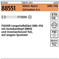 Fischer R 88551 Langschaftdübel 120 522732 50 St.