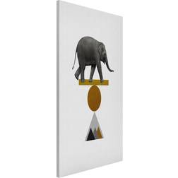 Magnettafel Balancekunst Elefant