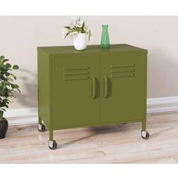 vidaXL De Rangement Vert Olive 60x35x56 cm Acier Armoire