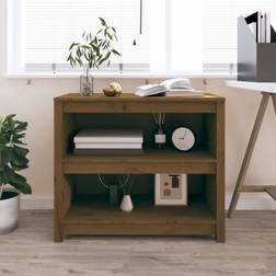 vidaXL Massivt Fyrretræ Gyldenbrun 80 x 35 x 68 cm Bogreol