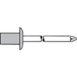 Blindniet CAP Alu Stand Flachrdk. 4'0x D x L 4 x 9.5 mm Aluminium Acier