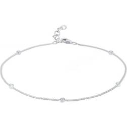 Elli Fußschmuck Sommer Kristalle 925 Sterling Silber Silber 1010908627