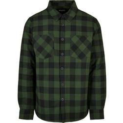 Urban Classics Flannel Shirt With Laces - Noir