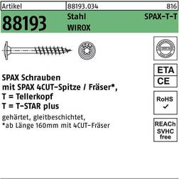 Spax HI.FORCE, 10 450 mm, Stück, Teilgewinde, Tellerkopf, T-STAR plus