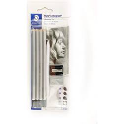 Staedtler Mars Lumograph Charcoal Sketching Set Set of 7