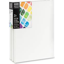 Liquitex BASICS Stretched Canvas 12 in. x 16 in. pack of 3