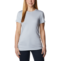 Columbia Women's Leslie Falls Short Sleeve Shirt- Grey