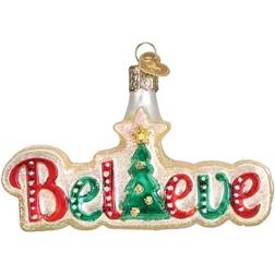 Old World Christmas Ornaments Believe Glass Blown Christmas Tree Ornament
