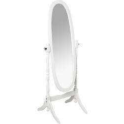 Ore International Cheval Standing 59.5" Height, White Floor Mirror