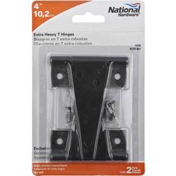 Hardware 4 L Black Extra Heavy Duty T-Hinge 2 pk Picture Hook