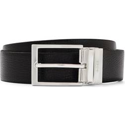 HUGO BOSS Cinturón 'Ollie' - Negro/Plata