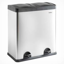 VonHaus Recycling Pedal Bin with Double Compartments 15.85gal