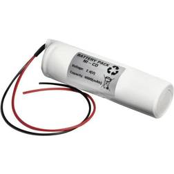 Emmerich 24D4000S Nødlampebatteri Kabel 2.4 V 4000 mAh